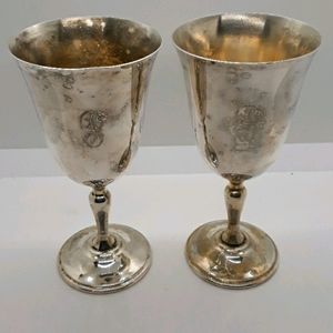 Reed and Barton  silver plated goblets.